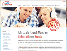 Tablet Screenshot of fahrschule-rausch.de
